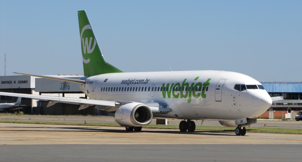 O BOEING 737.300 (SRIE 36Q), PP-VJM, FABRICADO EM 1997, ENTROU EM OPERAO NA WEBJET EM 28.04.2009 - AQUI FOTOGRAFADO EM BRASLIA (DF). (CRDITO/FOTO: FERNANDO TOSCANO - 11.04.2010) - TODOS OS DIREITOS RESERVADOS AO PORTAL BRASIL.