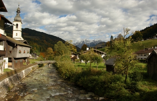 Vista da paisagem bucólica de Berchtesgadener (FOTO/CRÉDITO: http://www.earth-photography.com/Countries/Germany).