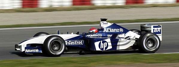 Nelsinho Piquet e a Williams FW-25B - Barcelona, Espanha (05.02.2004)