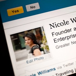 Foto/Crdito: Ramsay de Give para The Wall Street Journal (foto de Nicole Williams, do Linkedln).