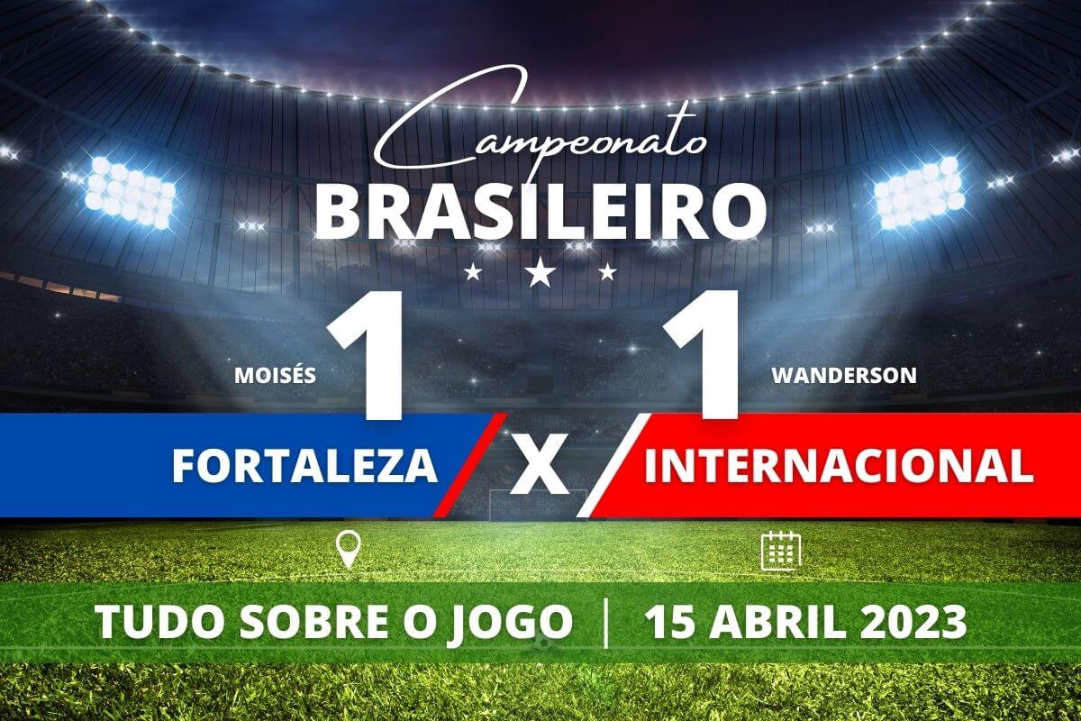 Fortaleza 1 x 1 Internacional: em jogo bem equilibrado os times ficam no empate no Castelão.