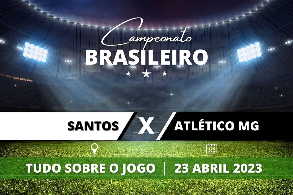 Santos x Atlético MG pela 2ª rodada do Campeonato Brasileiro. Saiba tudo sobre o jogo: escalações prováveis, onde assistir, horário e venda de ingressos
