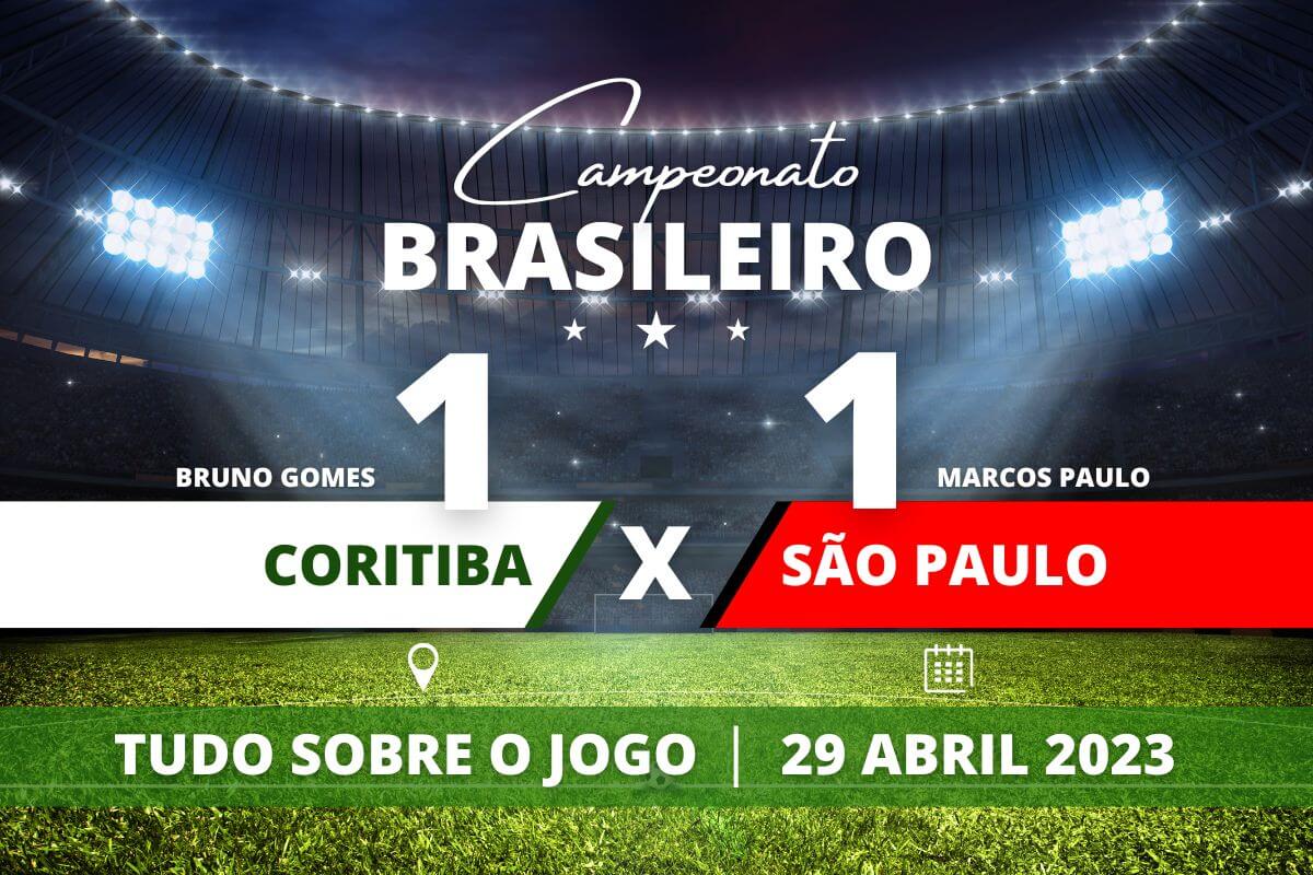 Coritiba 1 x 1 São Paulo - Coritiba sai na frente, mas São Paulo empata aos 35' do Segundo Tempo