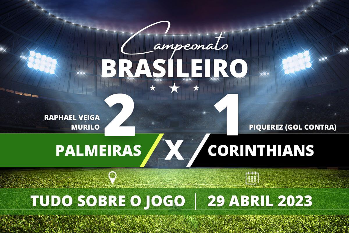 Palmeiras 2 x 1 Corinthians - Corinthians tenta empate mas Palmeiras vence e garante o segundo lugar na Série A