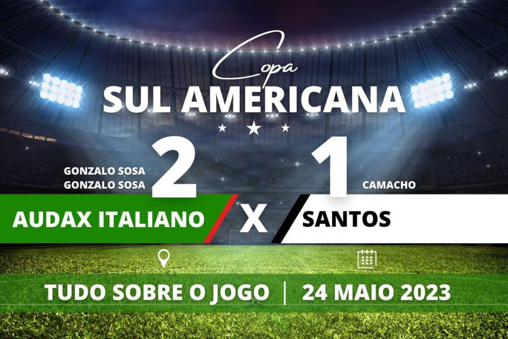 Audax Italiano 2 x 1 Santos - Peixe começa ganhando mas sofre virada do Audax e se complica no grupo E pela Copa Sul Americana
