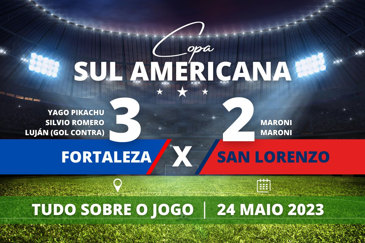 Fortaleza 3 x 2 San Lorenzo - Na Arena Castelão, o Leão fez a festa no reencontro com a torcida tricolor e segue invicto pela Sul Americana após vencer o San Lorenzo e se garantir mais perto da classificação para as oitavas.