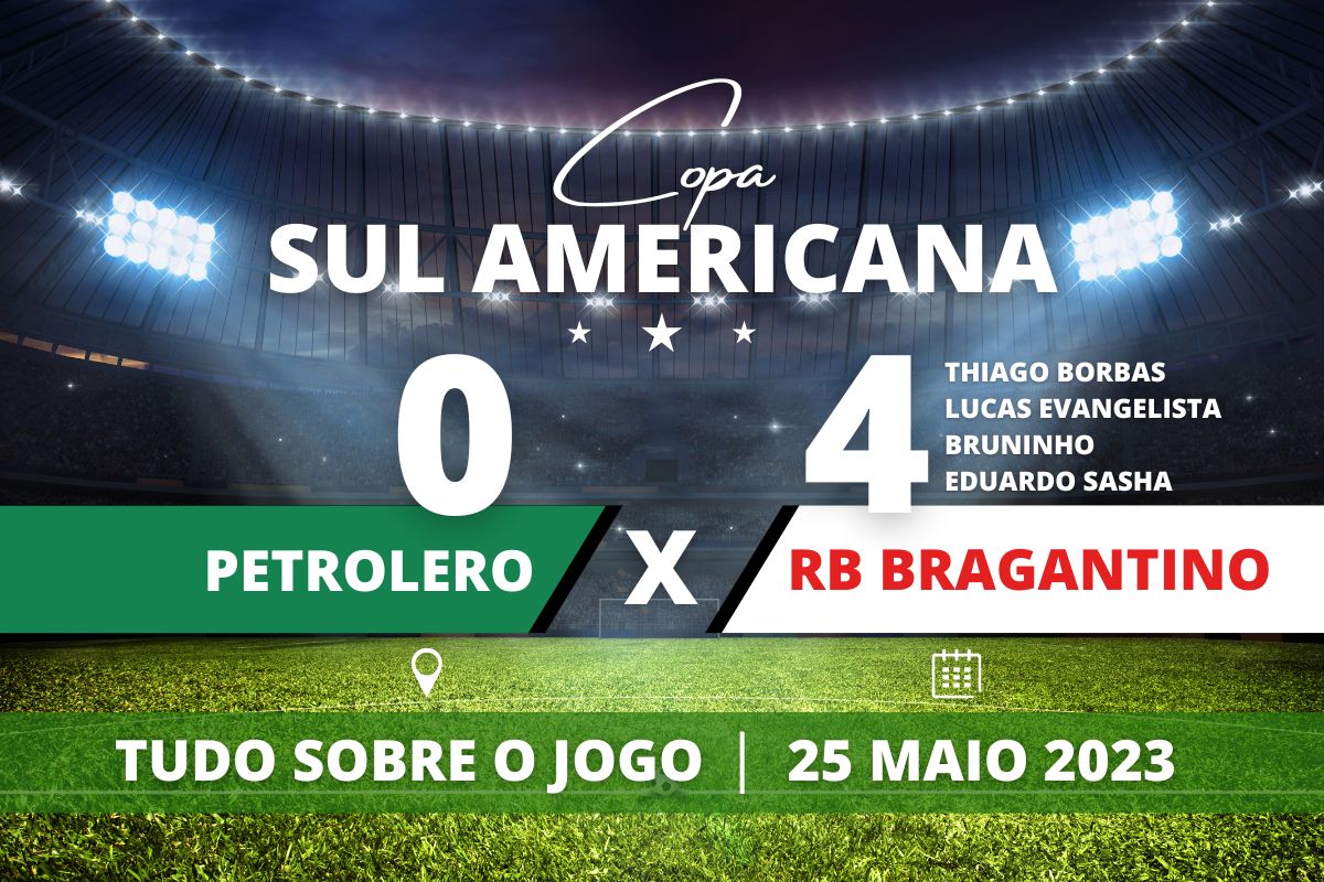 Oriente Petrolero 0 x 4 Red Bull Bragantino - Na Bolívia, o Massa Bruta conseguiu encaixar o jogo e se manteve no controle garantindo mais uma goleada em cima do Oriente Petrolero, desta vez pela 4° rodada da fase de grupos da Copa Sul Americana 2023.