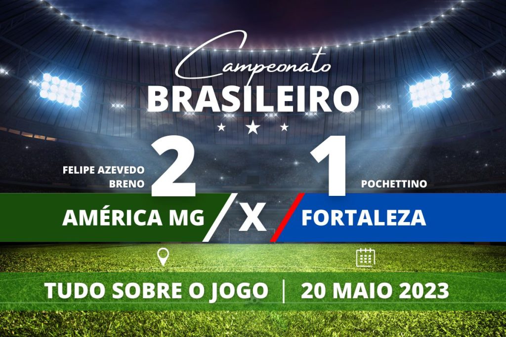 América MG 2 x 1 Fortaleza - No independência, América MG vence pela primeira no Brasileirão com direito a gol no primeiro minuto de jogo contra o Fortaleza.