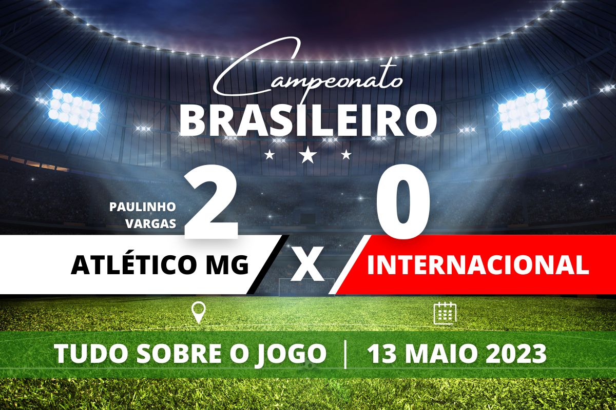 Atlético MG 2 x 0 Internacional - Com segundo gol aos 49' do 2° tempo, Galo vence o Inter e dorme no G-4.