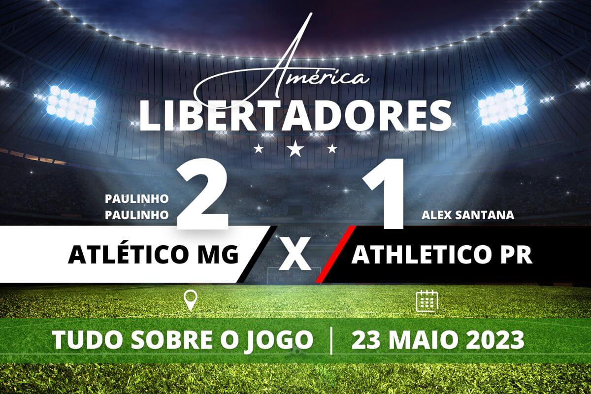 Atlético-MG 2 x 1 Athletico-PR - Athletico-PR - No fim do jogo Paulinho faz o gol da virada contra o Athletico-PR e trás a vitória ao time