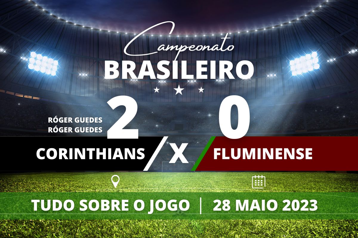 Corinthians 2 x 0 Fluminense - Na Neo Química Arena, o artilheiro Róger Guedes marca dois gols e sacramenta a vitória do Corinthians sobre o Fluminense que perde posto no G-4 e cai para a oitava posição na tabela do Campeonato Brasileiro.