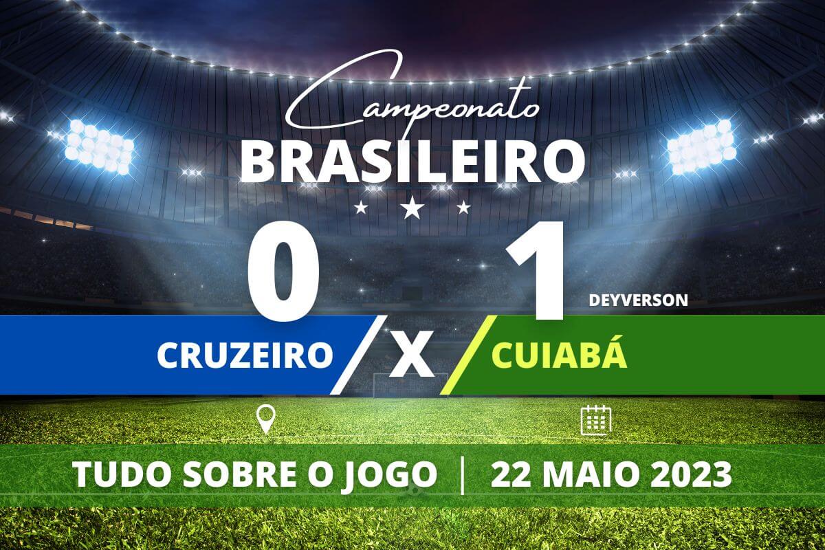 Cruzeiro 0 x 1 Cuiabá - Já no fim da sétima rodada o Cuiabá deixa a zona de rebaixamento depois de sua vitória sobre o Cruzeiro