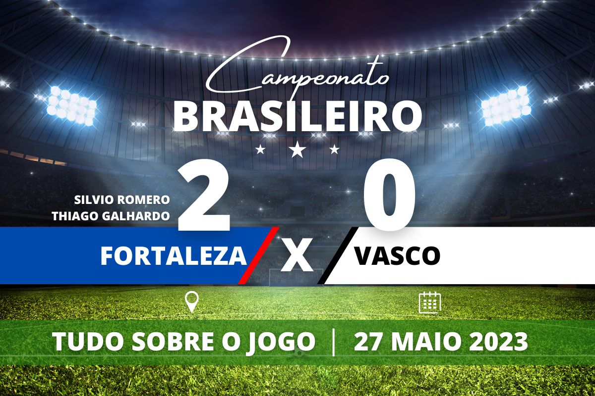 Fortaleza 2 x 0 Vasco - Na Arena Castelão, Fortaleza e Vasco buscavam recuperação no Campeonato após sequência de jogos sem vitórias, mas o Leão garantiu dois gols no final do segundo tempo e levou a melhor.