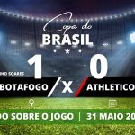 Botafogo 1 x 0 Athletico PR - No Mineirão, Botafogo marca no primeiro tempo e segura o jogo levando a partida para os pênaltis, mas Tiquinho Soares e Tchê Tchê perdem os dois primeiros pênaltis, e o Furacão que converteu todos se classifica para as Quartas de final da Copa do Brasil.