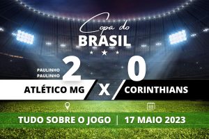 Atlético MG 2 x 0 Corinthians - Galo marcou dois com Paulinho no segundo tempo e garante vitória no jogo de ida contra o Corinthians pelas oitavas de final da Copa do Brasil.