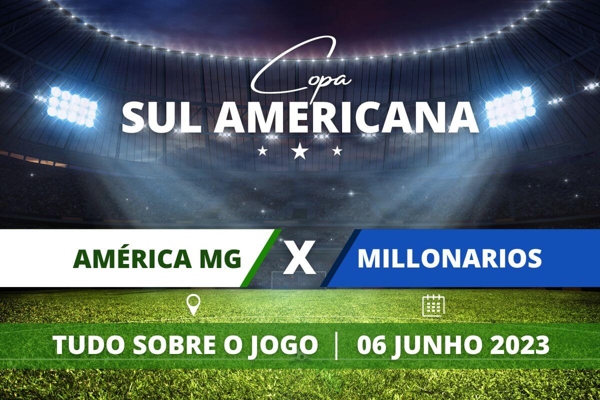 América-MG x Millionarios pela Copa Sul Americana 2023. Saiba tudo sobre o jogo - escalações prováveis, onde assistir, horário e venda de ingressos