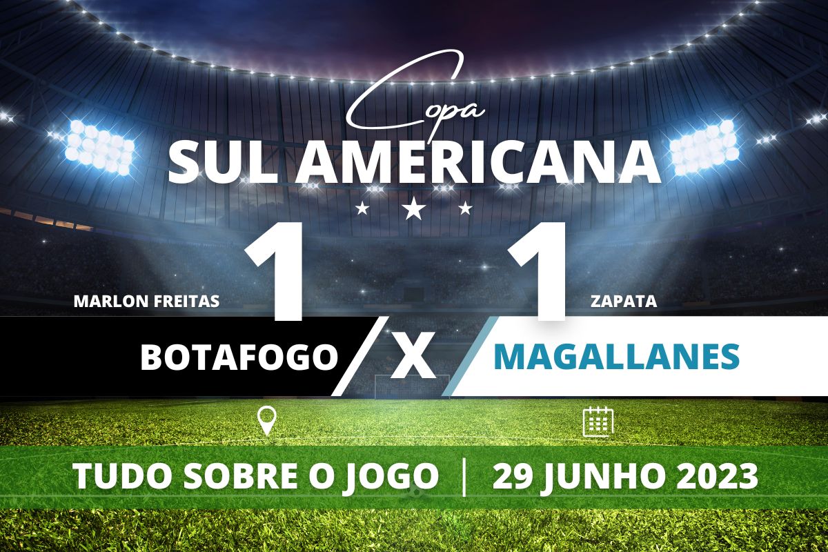 Botafogo 1 x 1 Magallanes - No engenhão, Botafogo empata com Magallanes com gol de Marlon Freitas e encerra a fase de grupos em segundo na tabela do Grupo A da Sul Americana. Magallanes fica em terceiro com 4 pontos.