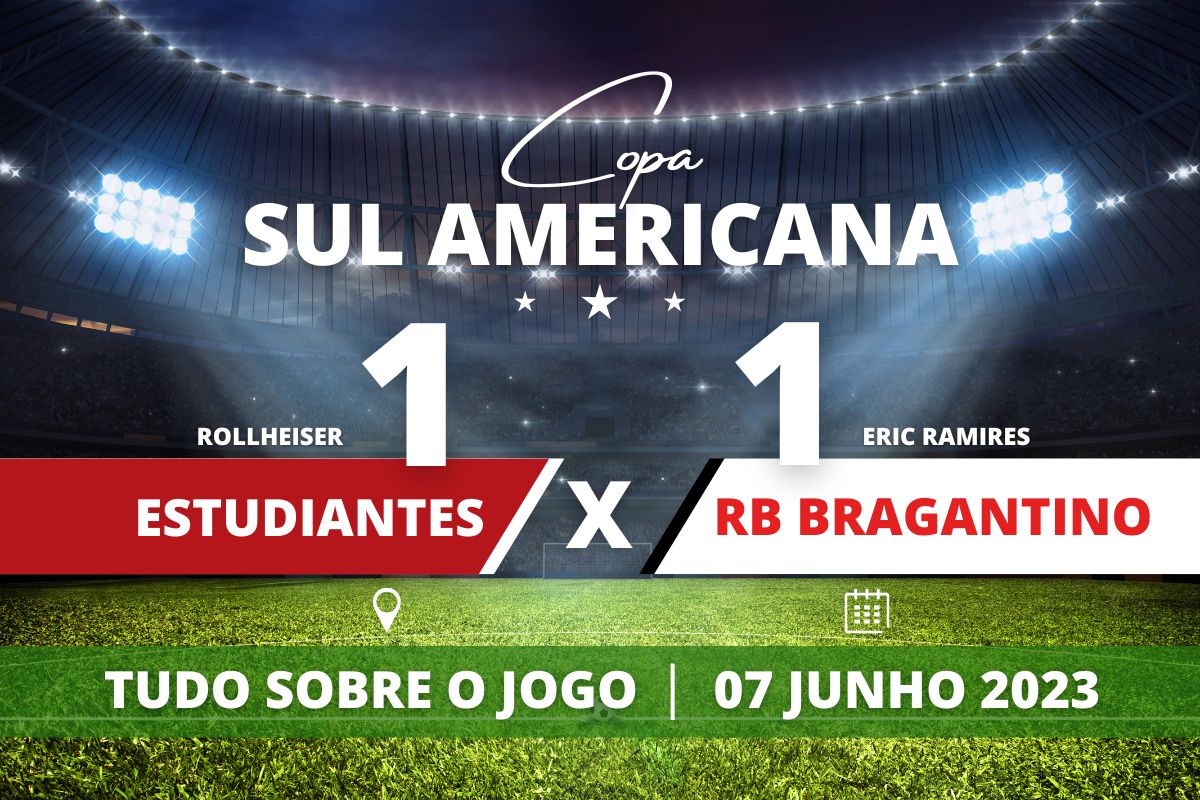 Estudiantes 1 x 1 Red Bull Bragantino - Em La Plata, o Massa Bruta empata no segundo tempo e se mantém na liderança do Grupo C da Copa Sul Americana, em jogo válido pela 5° rodada da fase de grupos.