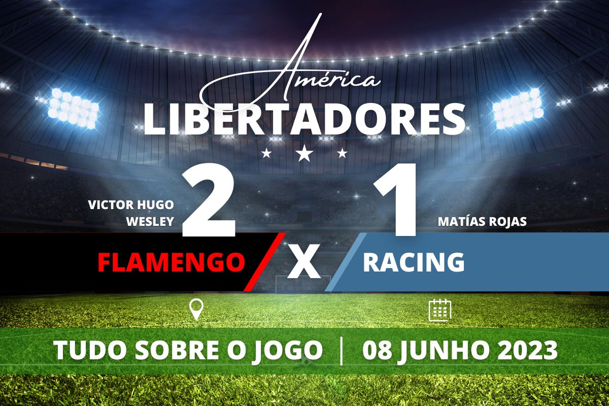 Flamengo 2 x 1 Racing - No Maracanã, Flamengo venceu o Racing com gols de Wesley e Victor Hugo, meninos cria do Ninho, em jogo válido pela 5° rodada do campeonato e vê vaga para as oitavas de final da Libertadores se aproximar.