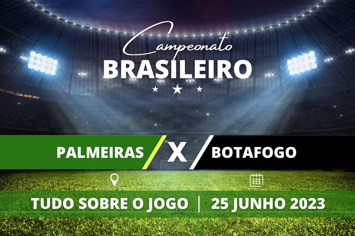 Palmeiras x Botafogo pela 12ª rodada do Campeonato Brasileiro. Saiba tudo sobre o jogo: escalações prováveis, onde assistir, horário e venda de ingressos
