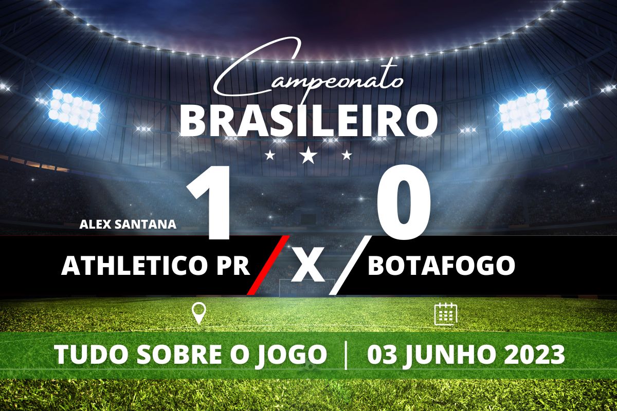 Athletico PR 1 x 0 Botafogo - Na Arena da Baixada, o Furacão levou a melhor contra o Botafogo com golaço de Alex Santana e dorme no G-4 em partida válida pela 9° rodada do Campeonato Brasileiro.