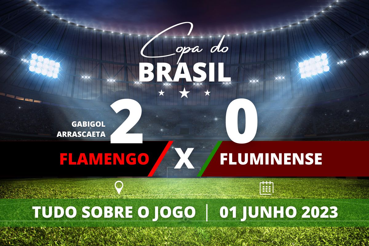 Flamengo 2 x 0 Fluminense - No Maracanã, Arrascaeta e Gabigol marcam e levam o Flamengo para as quartas de final da Copa do Brasil em jogo marcado pela alta pressão do time Rubro Negro em cima do Fluminense.
