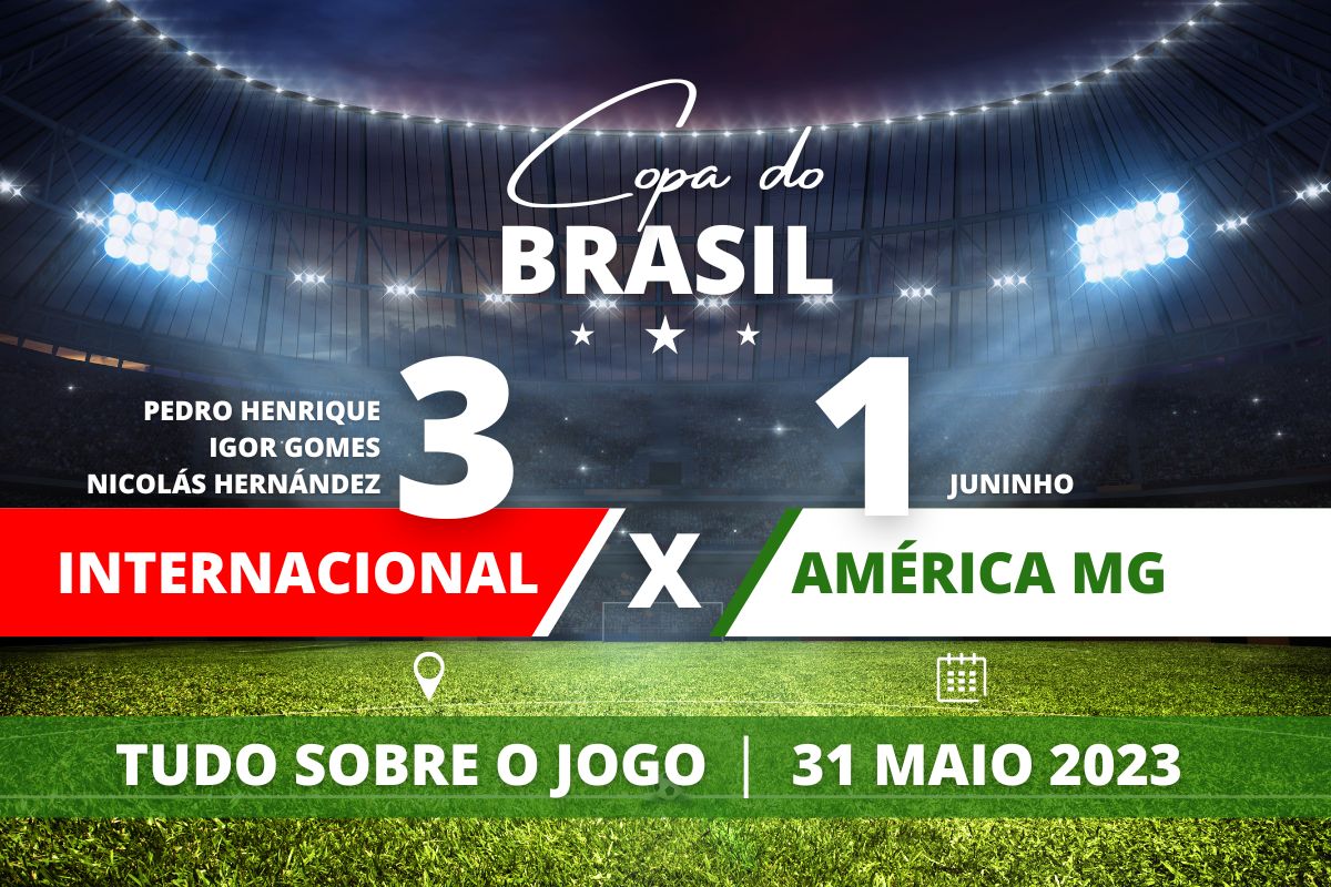 Internacional 3 x 1 América MG - No Beira Rio, Inter chega em desvantagem, vence o Coelho por 3 a 1 e leva o jogo aos pênaltis, mas Carlos de Pena toca duas vezes na bola e o Colorado é eliminado após América MG converter todos os gols e conseguir se classificar para as Quartas de final da Copa do Brasil.