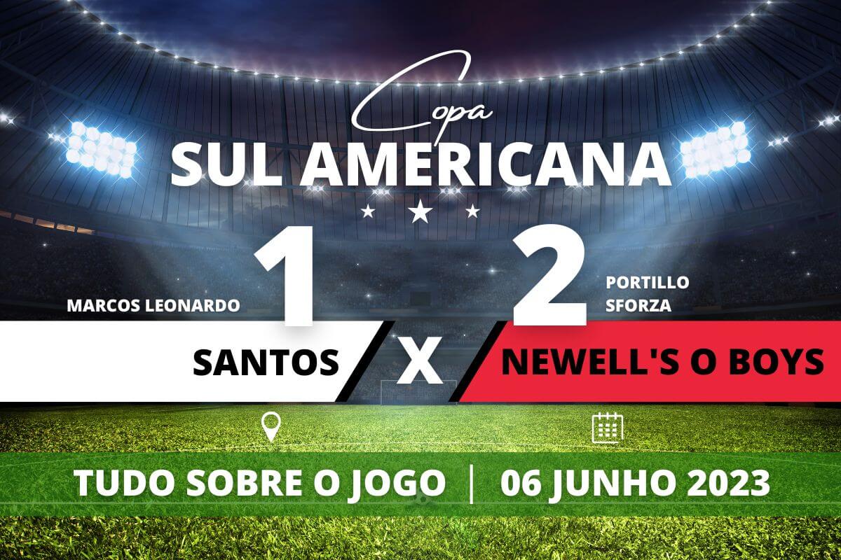 Santos 1 x 2 Newell's Old Boys - Santos é derrotado dentro de casa pelo Newell's Old Boys e precisa de sorte para se classificar ao mata-mata da Sul Americana.