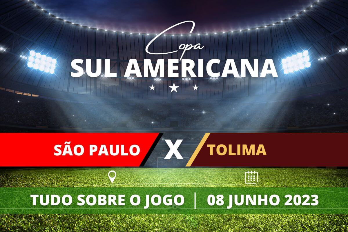 Portal Brasil São Paulo x Tolima pela Copa Sul Americana 2023. Saiba tudo sobre o jogo - escalações prováveis, onde assistir, horário e venda de ingressos