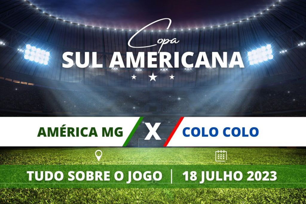 Portal Brasil América-MG x Colo-Colo pela Copa Sul Americana 2023. Saiba tudo sobre o jogo - escalações prováveis, onde assistir, horário e venda de ingressos