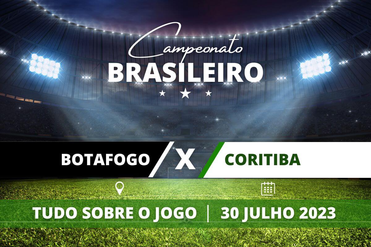 Botafogo x Coritiba pela 17ª rodada do Campeonato Brasileiro. Saiba tudo sobre o jogo: escalações prováveis, onde assistir, horário e venda de ingressos