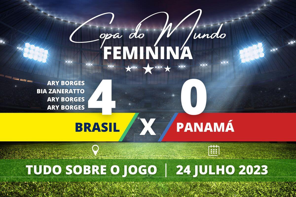 Brasil 4 x 0 Panamá - Seleção brasileira começa com o pé direito na Copa do Mundo Feminina e goleia na estréia. Destaque para o hat-trick de Ary Borges.