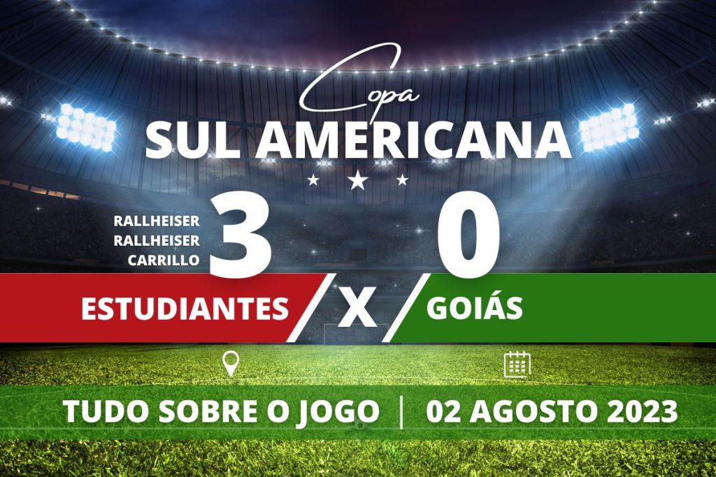 Estudiantes 3 x 0 Goiás - Em Buenos Aires, Goiás pareceu se abater após expulsão de Bruno Soares e se complica para o jogo de volta ao perder por 3 a 0 para o Estudiantes em partida válida pelas Oitavas de Final da Copa Sul Americana.