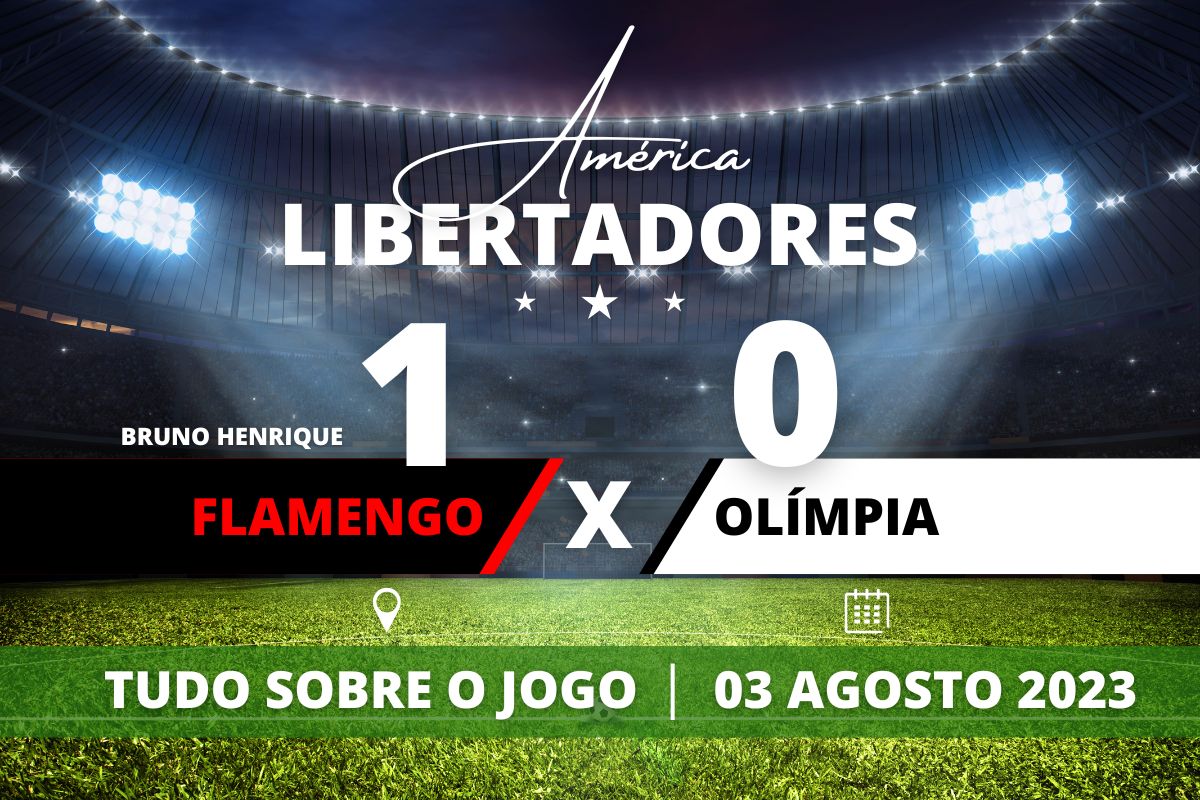 Flamengo 1 x 0 Olímpia - No Maracanã, Flamengo marca com Bruno Henrique no começo do segundo tempo e vence o Olimpia garantindo vantagem para o jogo de volta pelas Oitavas de Final da Taça Libertadores 2023.