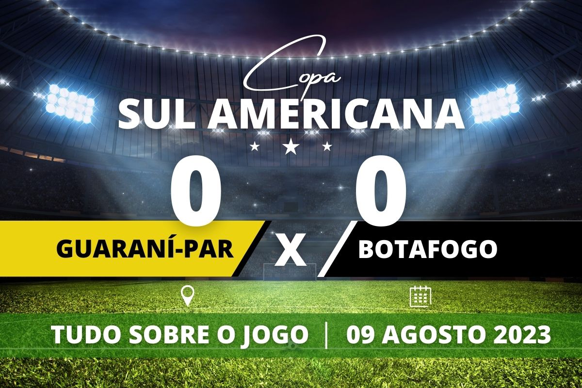 Guaraní PAR 0 x 0 Botafogo - Em Assunção, Botafogo mesmo não tendo uma boa apresentação empata no 0 a 0 após segurar os paraguaios com boas defesas de Gatito Fernández e consegue classificação para as Quartas de Final após garantir vantagemdo jogo de ida.