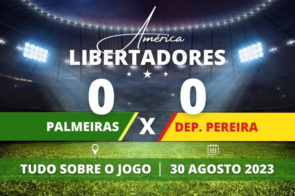 Palmeiras 0 x 0 Deportivo Pereira - Em casa, Palmeiras empata com Deportivo Pereira e avança para a semifinal da Conmebol Libertadores após vantagem da goleada no jogo de ida. Verdão é um dos times com mais semifinais seguidas no torneio - 2020, 2021, 2022 e 2023 - e Abel Pereira disputou todas!