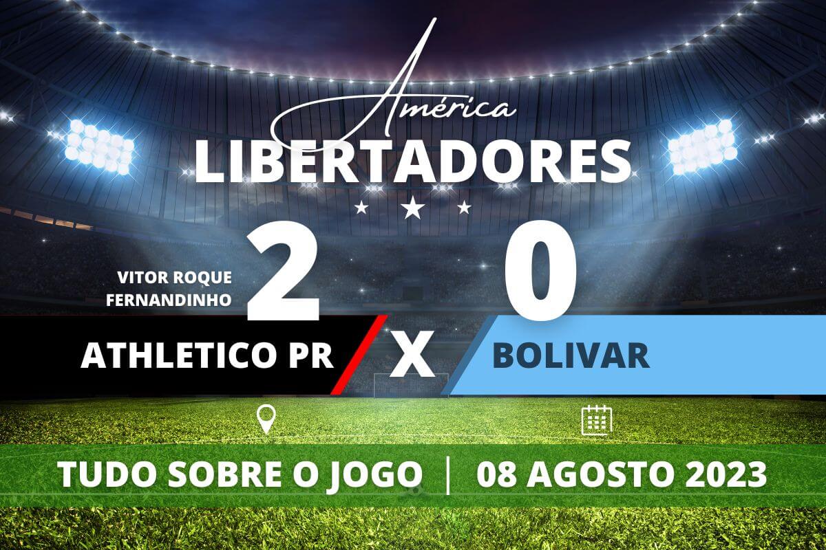 Internacional 2 x 1 River Plate - Athletico-PR - Athletico ganha a partida, mas perde o último gol nos pênaltis, deixa a Libertadores e o Bolívar se classifica para a próxima fase