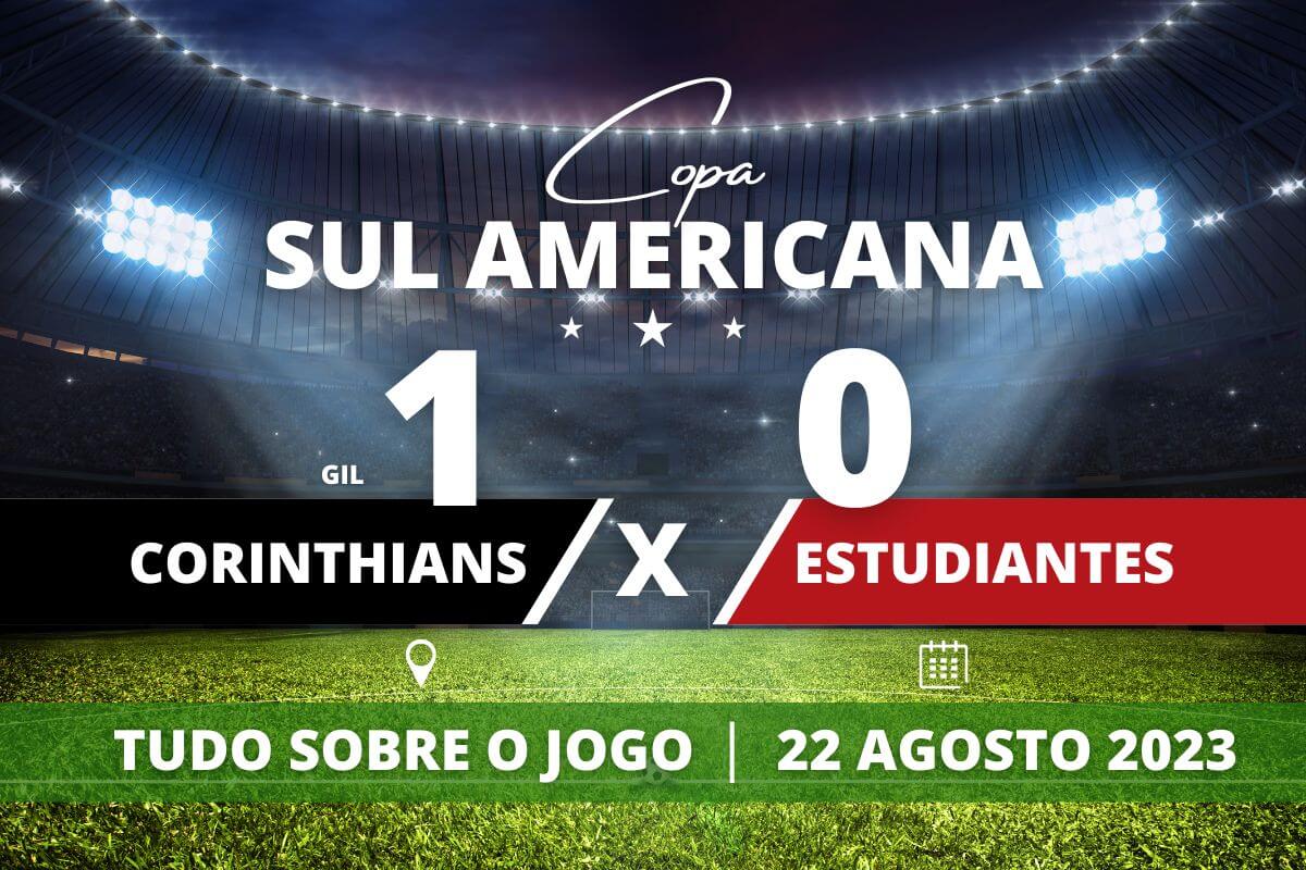 Corinthians bate Estudiantes e fica perto da semi da Sul-Americana