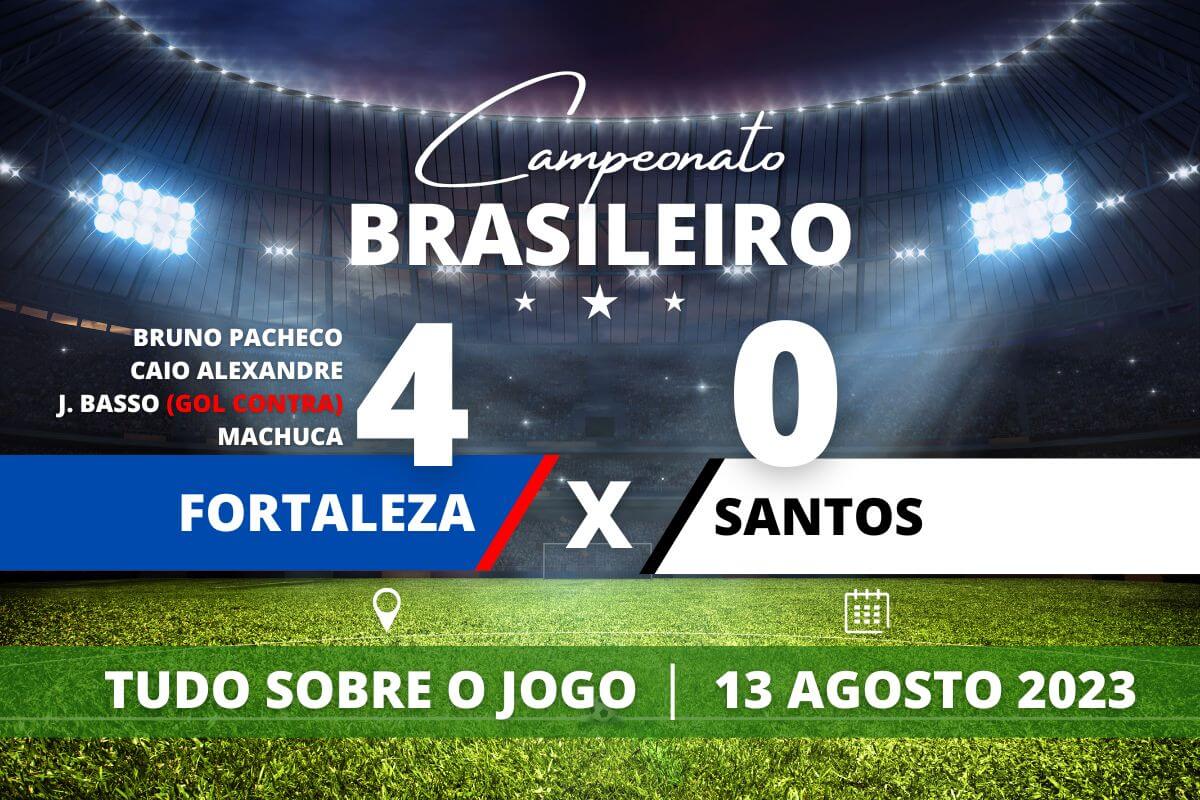 Fortaleza 4 x 0 Santos - Leão faz um jogo seguro e goleia o Santos que entra na zona do rebaixamento do Brasileirão