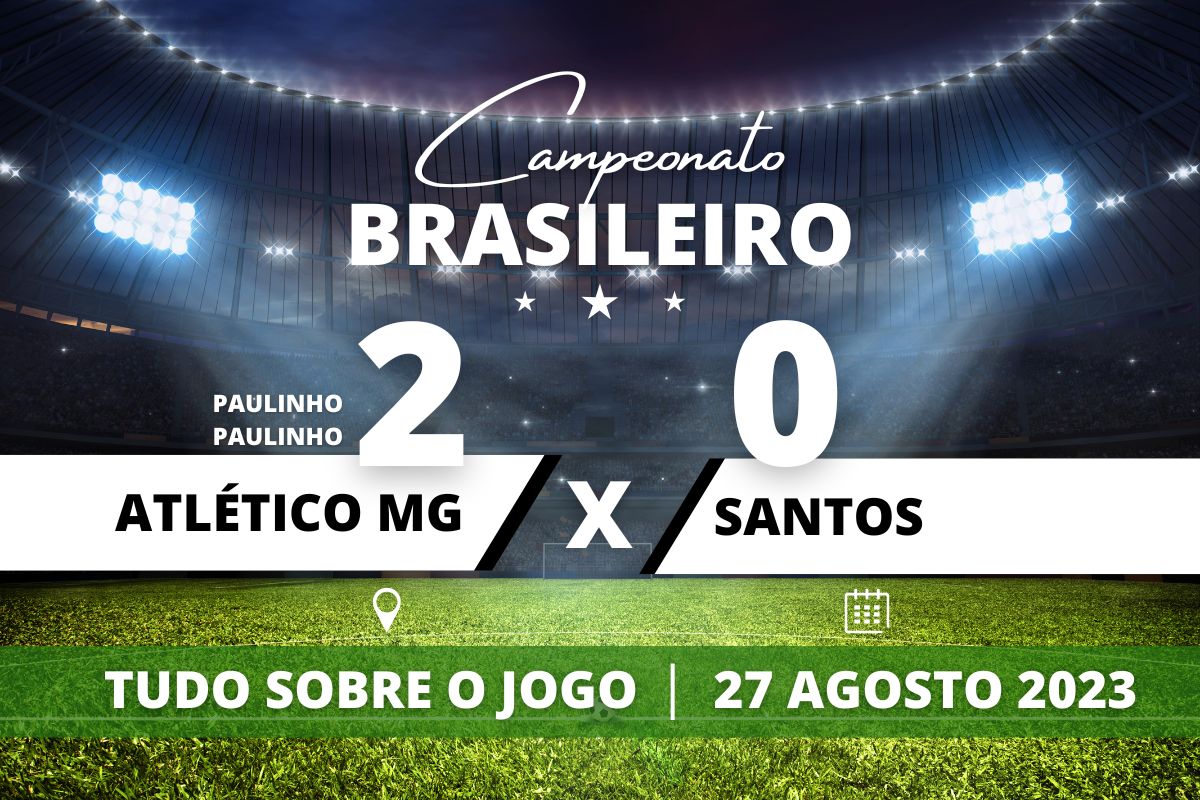 Atlético MG 2 x 0 Santos - Em dia de estreia oficial da Arena MRV, nova casa do Galo, Paulinho marca os gols da partida e entra pra história como autor do primeiro gol da Arena. Com o resultado, Atlético MG chega a 30 pontos e sobe para oitava posição, enquanto, o derrotado Santos, abre o Z-4 com 21 pontos.