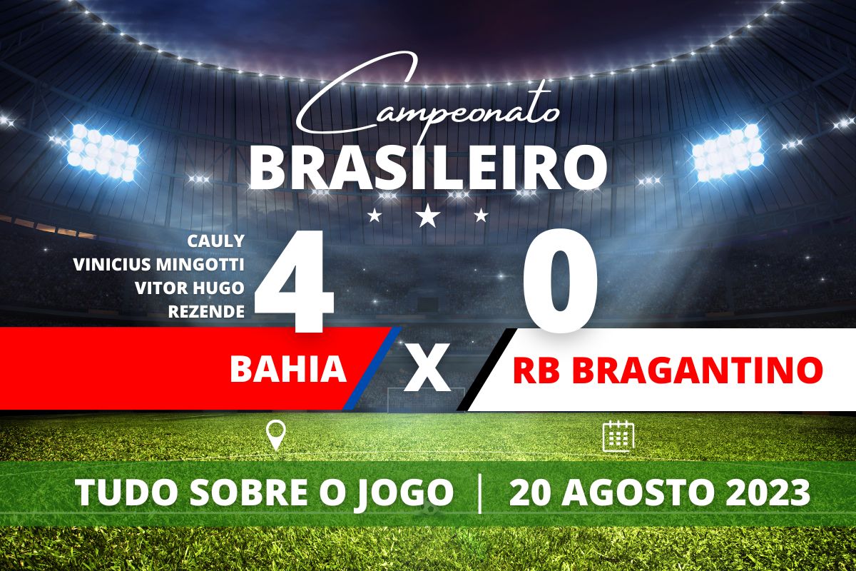 Bahia 4 x 0 Red Bull Bragantino - Na Arena Fonte Nova, o Bahia goleia o Bragantino por 4 a 0 com melhor resultado no campeonato até então. Partida válida pelo segundo dia do returno do Campeonato Brasileiro.