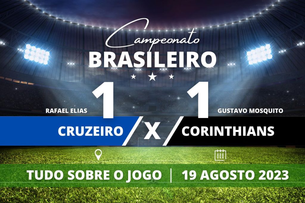 Cruzeiro 1 x 1 Corinthians - No Mineirão, após Cruzeiro abrir com gol no final do primeiro tempo, Corinthians busca empate até o fim e alcança no último lance aos 52', deixando tudo igual com gol de Gustavo Mosquito.