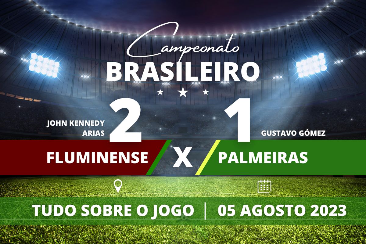 Fluminense 2 x 1 Palmeiras - No Maracanã, Verdão diminui nos acréscimos do segundo tempo com Gustavo Gómez mas o Fluminense leva a melhor por 2 a 1 e dorme no terceiro lugar do G-4, logo a cima do Palmeiras que ficou em quarto. Partida válida pela 18° rodada do Campeonato Brasileiro 2023.