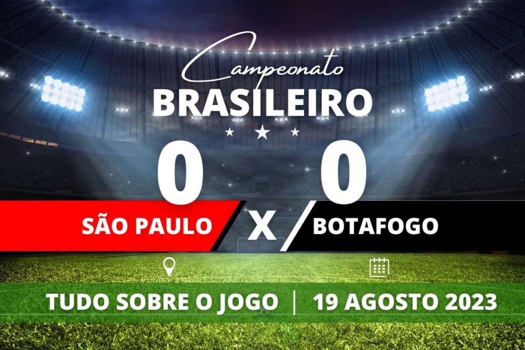 São Paulo 0 x 0 Botafogo - No Morumbi, em jogo que abriu o returno do Campeonato Brasileiro, São Paulo e Botafogo empatam sem gols.