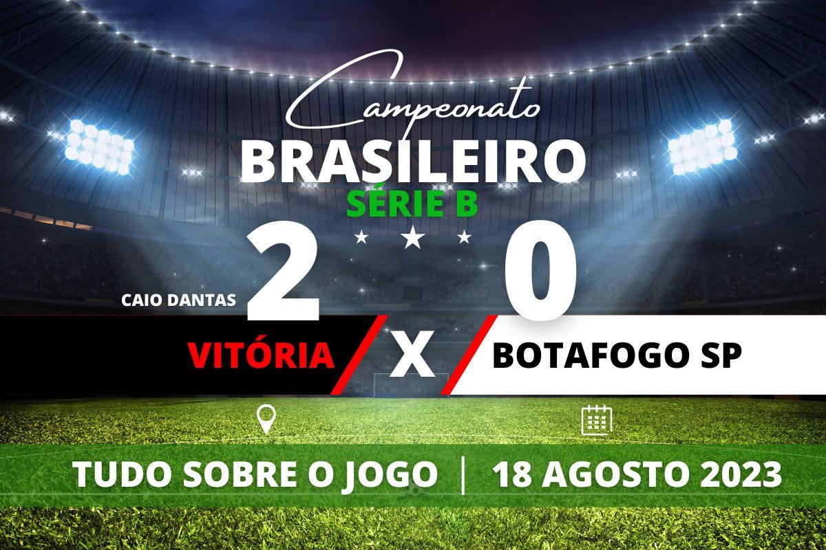Vitória 2 x 0 Botafogo SP - No Barradão, Vitória vence o Botafogo SP e assume provisoriamente a liderança do Campeonato Brasileiro da Série B.