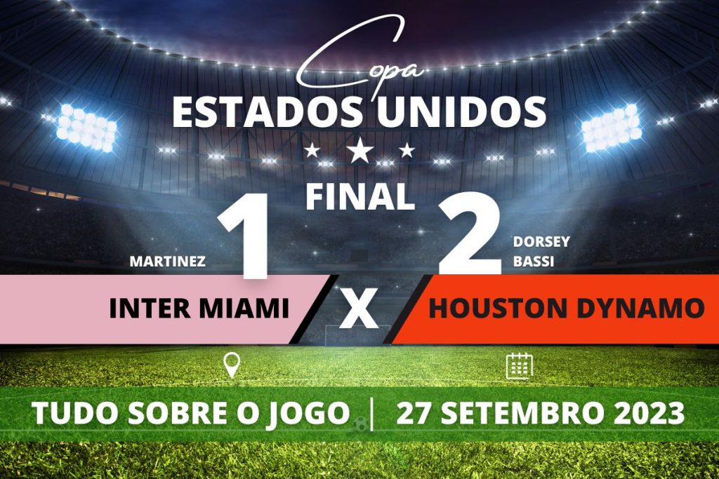 Inter Miami 1 x 2 Houston Dynamo - Inter Miami perde em casa para o Houston Dynamo que dominou apartida e conquistou o bicampeonato da Copa dos Estados Unidos.