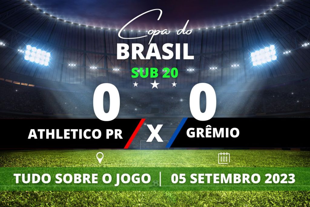 Athletico PR 0 x 0 Grêmio - Partida classificatória, válida pelo jogo de volta das oitavas de final da Copa do Brasil Sub 20.