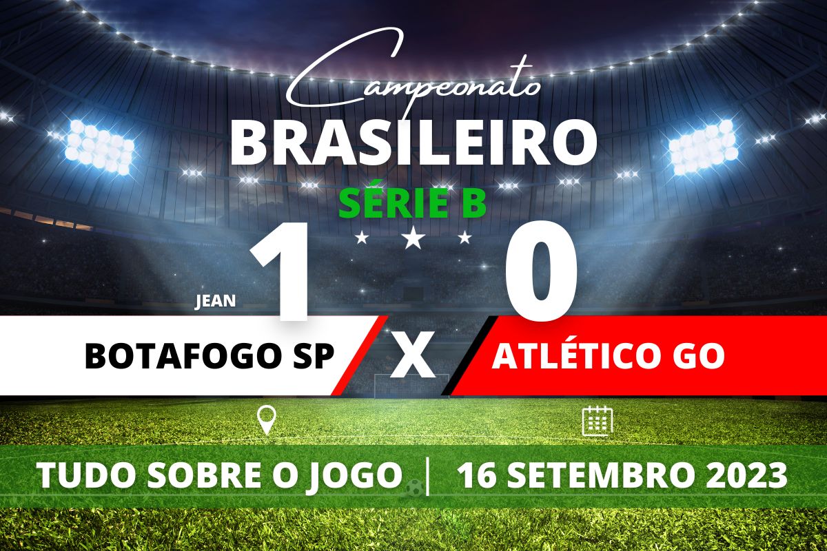 Botafogo SP 1 x 0 Atlético GO - No Santa Cruz, Botafogo SP vence o Atlético GO e quebra jejum de nove jogos sem vitórias. Partida válida pela 28° rodada do Campeonato Brasileiro da Série B.