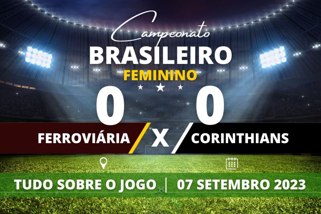 Ferroviária 0 x 0 Corinthians - Sem vantagens para partida decisiva! Ferroviária e Corinthians empatam sem gols no jogo de ida da Final do Campeonato Brasileiro Feminino.