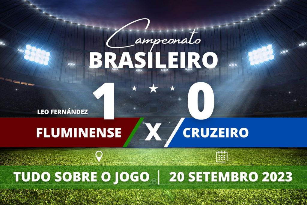Fluminense 1 x 0 Cruzeiro - No Maracanã, Fluminense marca golaço de falta com Leo Fernández, primeiro do uruguaio pelo tricolor carioca, vence o Cruzeiro na noite desta quarta-feira e termina noite no G-4 em partida válida pela 24° rodada do Campeonato Brasileiro.